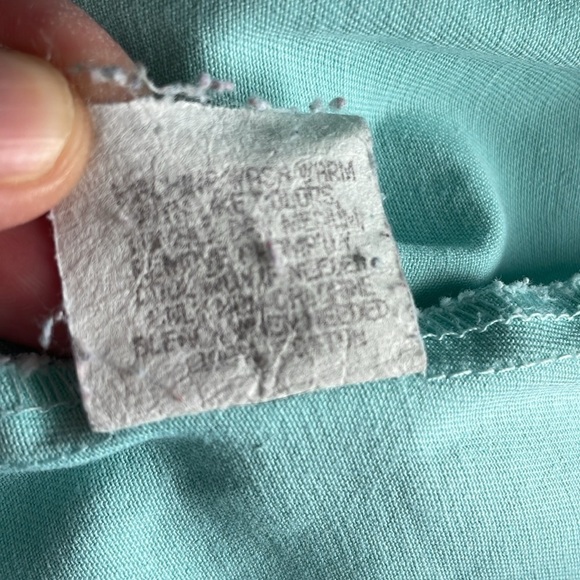 VTG 80s Revival CHIC Pants Med Mint Seafoam Green Jogger Jean - Picture 13 of 13